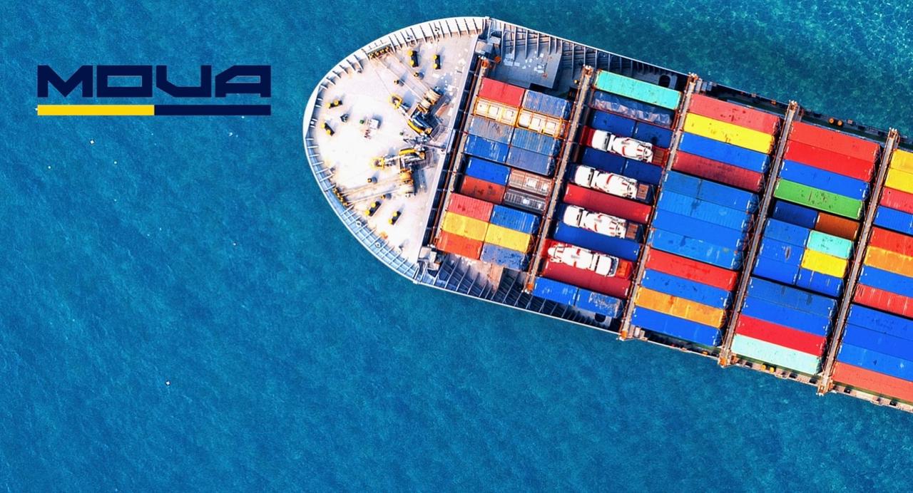MOVA cargo ship at sea